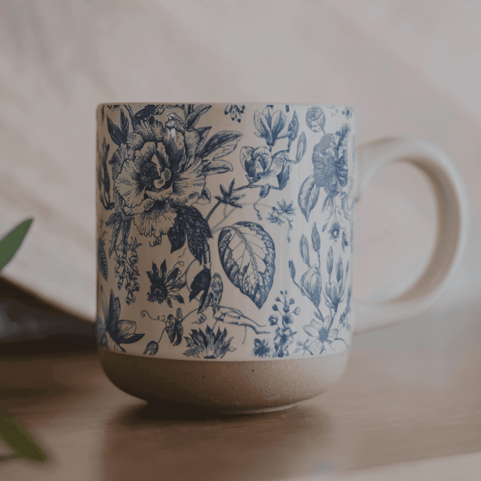 Blue Delft 14oz. Stoneware Coffee Mug - SwagglyLife Home & Fashion